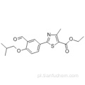 2- (3-formylo-4-izobutoksyfenylo) -4-metylotiazolo-5-karboksylan etylu, CAS 161798-03-4